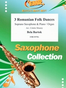 3 Romanian Folk Dances by Bartok Bela - Mourey Colette - for Soprano Saxophone and Piano (Soprano Saxophone and Piano)