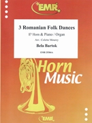 3 Romanian Folk Dances by Bartok Bela - Mourey Colette - for Eb Horn and Organ (Eb Horn and Organ)