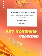 3 Romanian Folk Dances by Bartok Bela - Mourey Colette - for Alto Trombone and Organ (Alto Trombone and Organ)