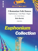 3 Romanian Folk Dances by Bartok Bela - Mourey Colette - for Euphonium and Piano (Euphonium and Piano)