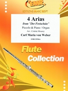 4 Arias by Weber Carl Maria von - Mourey Colette - for Piccolo and Organ (Piccolo and Organ)