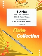 4 Arias by Weber Carl Maria von - Mourey Colette - for Flute and Organ (Flute and Organ)
