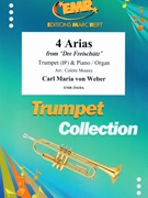 4 Arias by Weber Carl Maria von - Mourey Colette - for Trumpet and Organ (Trumpet and Organ)