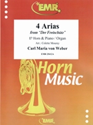 4 Arias by Weber Carl Maria von - Mourey Colette - for Eb Horn and Organ (Eb Horn and Organ)
