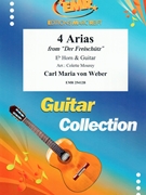 4 Arias by Weber Carl Maria von - Mourey Colette - for Eb Horn and Guitar (Eb Horn and Guitar)