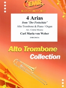 4 Arias by Weber Carl Maria von - Mourey Colette - for Alto Trombone and Piano (Alto Trombone and Piano)