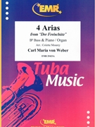 4 Arias by Weber Carl Maria von - Mourey Colette - for Bb Bass and Piano (Bb Bass and Piano)