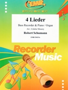 4 Lieder by Schumann Robert - Mourey Colette - for Bass Recorder and Organ (Bass Recorder and Organ)