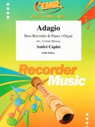 Adagio by Caplet Andre - Mourey Colette - for Bass Recorder and Organ (Bass Recorder and Organ)