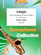 Adagio by Caplet Andre - Mourey Colette - for Tenor Saxophone and Piano (Tenor Saxophone and Piano)