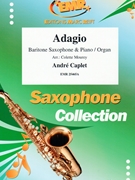 Adagio by Caplet Andre - Mourey Colette - for Baritone Saxophone and Piano (Baritone Saxophone and Piano)