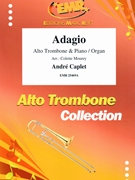 Adagio by Caplet Andre - Mourey Colette - for Alto Trombone and Piano (Alto Trombone and Piano)