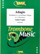 Adagio by Caplet Andre - Mourey Colette - for Trombone and Organ (Trombone and Organ)