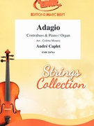 Adagio by Caplet Andre - Mourey Colette - for Contrabass and Piano (Contrabass and Piano)