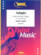 Adagio by Caplet Andre - Mourey Colette - for Eb Bass and Piano (Eb Bass and Piano)
