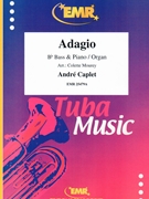 Adagio by Caplet Andre - Mourey Colette - for Bb Bass and Organ (Bb Bass and Organ)