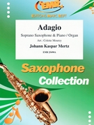 Adagio by Mertz Johann Kaspar - Mourey Colette - for Soprano Saxophone and Organ (Soprano Saxophone and Organ)
