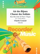 Air des Bijoux / Choeur des Soldats by Gounod Charles - Mourey Colette - for Bass Recorder and Organ (Bass Recorder and Organ)