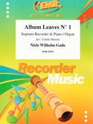 Album Leaves # 1 by Gade Niels Wilhelm - Mourey Colette - for Soprano Recorder and Piano (Soprano Recorder and Piano)