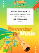 Album Leaves # 1 by Gade Niels Wilhelm - Mourey Colette - for Bass Recorder and Piano (Bass Recorder and Piano)