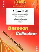 Albumblatt by Brahms Johannes - Mourey Colette - for Bassoon and Organ (Bassoon and Organ)