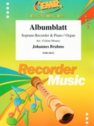 Albumblatt by Brahms Johannes - Mourey Colette - for Soprano Recorder and Piano (Soprano Recorder and Piano)