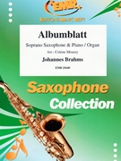 Albumblatt by Brahms Johannes - Mourey Colette - for Soprano Saxophone and Piano (Soprano Saxophone and Piano)