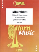 Albumblatt by Brahms Johannes - Mourey Colette - for Horn and Organ (Horn and Organ)