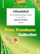 Albumblatt by Brahms Johannes - Mourey Colette - for Bass Trombone and Organ (Bass Trombone and Organ)