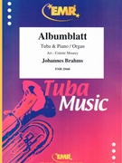 Albumblatt by Brahms Johannes - Mourey Colette - for Tuba and Organ (Tuba and Organ)
