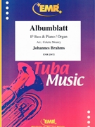 Albumblatt by Brahms Johannes - Mourey Colette - for Eb Bass and Organ (Eb Bass and Organ)