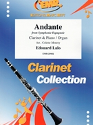 Andante by Lalo Edouard - Mourey Colette - for Clarinet and Piano (Clarinet and Piano)