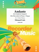 Andante by Lalo Edouard - Mourey Colette - for Alto Recorder and Piano (Alto Recorder and Piano)