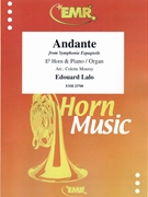 Andante by Lalo Edouard - Mourey Colette - for Eb Horn and Organ (Eb Horn and Organ)