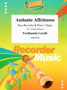Andante Affettuoso by Carulli Ferdinando - Mourey Colette - for Bass Recorder and Piano (Bass Recorder and Piano)