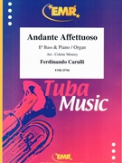 Andante Affettuoso by Carulli Ferdinando - Mourey Colette - for Eb Bass and Organ (Eb Bass and Organ)
