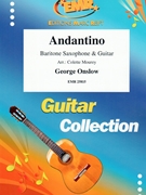 Andantino by Onslow George - Mourey Colette - for Guitar and Baritone Saxophone (Guitar and Baritone Saxophone)