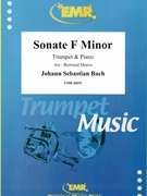 Sonate F Minor by Bach Johann Sebastian - Moren Bertrand - for Trumpet and Piano (Trumpet and Piano)