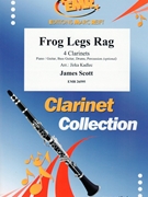 Frog Legs Rag by Scott James - Kadlec - for 4 Clarinets and Piano (4 Clarinets and Piano (Piano / Guitar Bass Guitar Drums Percussion (optional)))