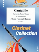 Cantabile by Hummel Johann Nepomuk - Mourey Colette - for Clarinet and Piano (Clarinet and Piano)