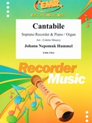 Cantabile by Hummel Johann Nepomuk - Mourey Colette - for Soprano Recorder and Piano (Soprano Recorder and Piano)
