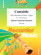 Cantabile by Hummel Johann Nepomuk - Mourey Colette - for Tenor Recorder and Piano (Tenor Recorder and Piano)