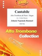 Cantabile by Hummel Johann Nepomuk - Mourey Colette - for Alto Trombone and Organ (Alto Trombone and Organ)