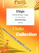 Elegie by Grieg Edward - Mourey Colette - for Piccolo and Piano (Piccolo and Piano)