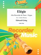 Elegie by Grieg Edward - Mourey Colette - for Alto Recorder and Piano (Alto Recorder and Piano)