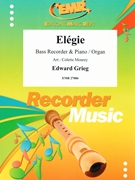 Elegie by Grieg Edward - Mourey Colette - for Bass Recorder and Piano (Bass Recorder and Piano)
