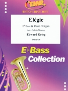Elegie by Grieg Edward - Mourey Colette - for Eb Bass and Piano (Eb Bass and Piano)