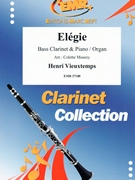 Elegie by Vieuxtemps Henri - Mourey Colette - for Bass Clarinet and Piano (Bass Clarinet and Piano)