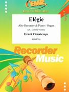 Elegie by Vieuxtemps Henri - Mourey Colette - for Alto Recorder and Piano (Alto Recorder and Piano)
