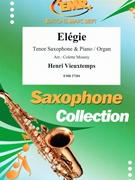 Elegie by Vieuxtemps Henri - Mourey Colette - for Tenor Saxophone and Piano (Tenor Saxophone and Piano)